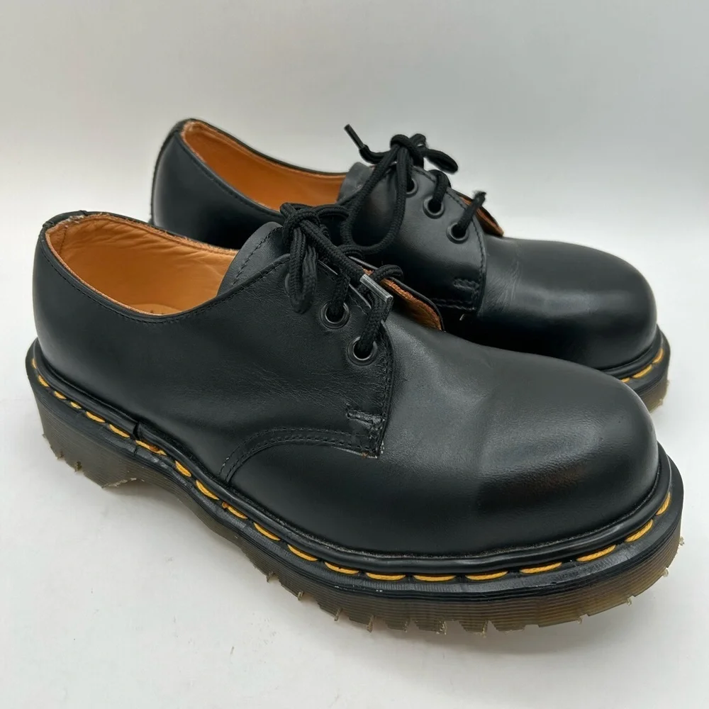 NEW VTG RARE 90s DR MARTENS 1925 3 EYE OXFORD BOOT MADE IN ENGLISH SZ 6 SHOE - Picture 5 of 15